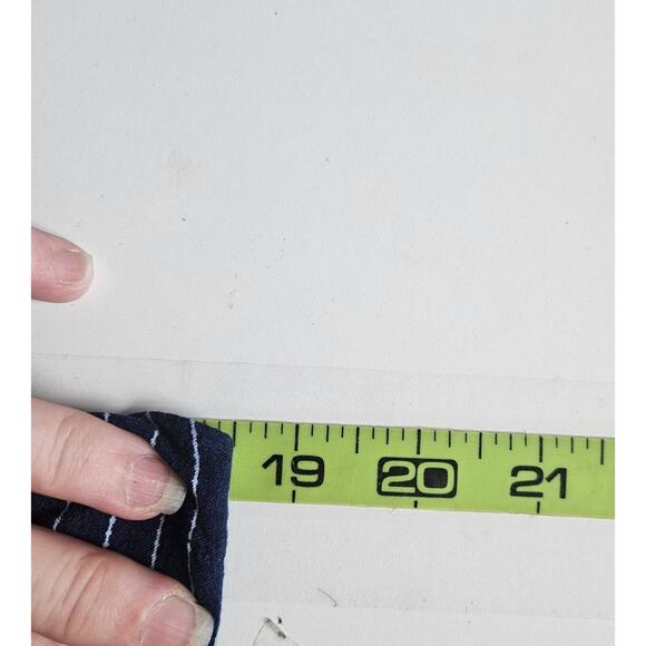 Gypsies & Moondust Medium Pinstripe Sleeveless Jumper Pockets Wide Leg Flowy - Picture 14 of 16